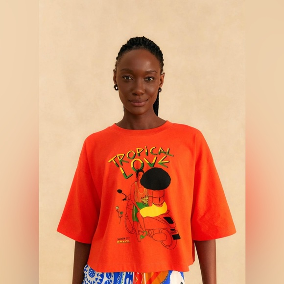FARM Rio Tops - FARM RIO Orange Tropical
Love Organic
Cotton T-Shirt